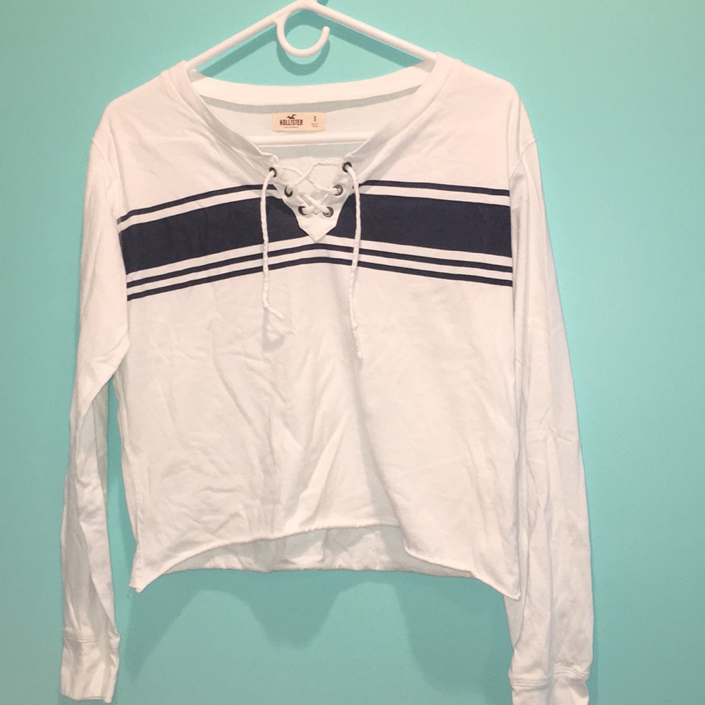 Lace Up Hollister Crop Top